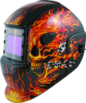 #41266 - Solar Powered Welding Helmet - Flames - Replacement Lens: 4.5x3.5" Part # 41264 - Best Tool & Supply