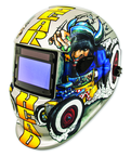 #41290 - Solar Powered Auto Darkening Welding Helment; Gearhead Graphics - Best Tool & Supply