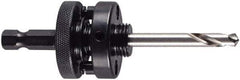 M.K. MORSE - 1-1/4 to 6" Tool Diam Compatibility, Hex Shank, High Speed Steel Integral Pilot Drill, Hole Cutting Tool Arbor - 3/8" Min Chuck, Hex Shank Cross Section, Quick-Change Attachment, For 1-1/4 to 6" Hole Saws - Best Tool & Supply