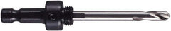 M.K. MORSE - 9/16 to 1-3/16" Tool Diam Compatibility, Hex Shank, High Speed Steel Integral Pilot Drill, Hole Cutting Tool Arbor - 3/8" Min Chuck, Hex Shank Cross Section, Threaded Shank Attachment, For 9/16 to 1-3/16" Hole Saws - Best Tool & Supply