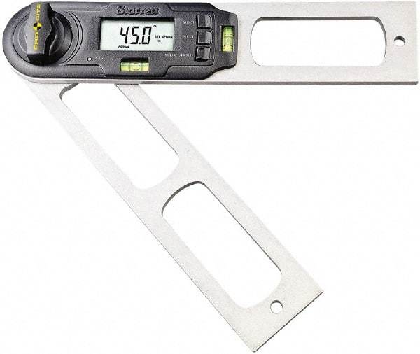 Starrett - 0.1° Resolution Combination Protractor & Inclinometer - 360° Range - Best Tool & Supply