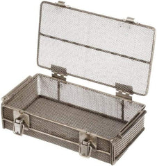 Marlin Steel Wire Products - 5-5/8" Deep, Rectangular Stainless Steel Mesh Basket - 11" Wide x 3-1/8" High - Best Tool & Supply