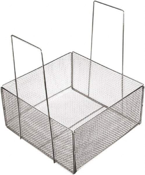 Marlin Steel Wire Products - 18" Deep, Rectangular Stainless Steel Mesh Basket - 18" Wide x 9" High - Best Tool & Supply