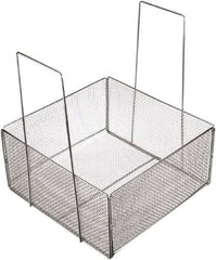 Marlin Steel Wire Products - 18" Deep, Rectangular Stainless Steel Mesh Basket - 18" Wide x 9" High - Best Tool & Supply