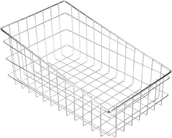 Marlin Steel Wire Products - 18-1/2" Deep, Rectangular Steel Wire Basket - 11" Wide x 8" High - Best Tool & Supply