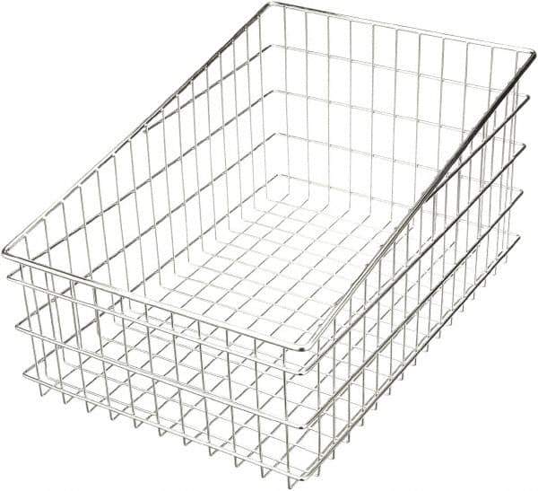 Marlin Steel Wire Products - 16" Deep, Rectangular Steel Wire Basket - 24" Wide x 12" High - Best Tool & Supply