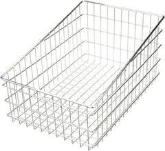 Marlin Steel Wire Products - 16" Deep, Rectangular Steel Wire Basket - 24" Wide x 12" High - Best Tool & Supply