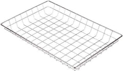 Marlin Steel Wire Products - 12" Deep, Rectangular Steel Wire Basket - 18" Wide x 2" High - Best Tool & Supply