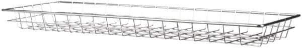 Marlin Steel Wire Products - 9" Deep, Rectangular Steel Wire Basket - 25.078" Wide x 2" High - Best Tool & Supply