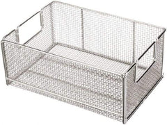 Marlin Steel Wire Products - 10" Deep, Rectangular Stainless Steel Wire Basket - 14" Wide x 6" High - Best Tool & Supply