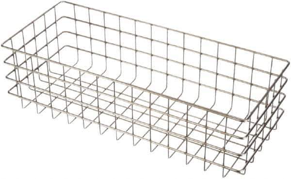 Marlin Steel Wire Products - 20-1/4" Deep, Rectangular Stainless Steel Wire Basket - 8" Wide x 6" High - Best Tool & Supply