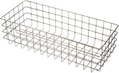 Marlin Steel Wire Products - 20-1/4" Deep, Rectangular Stainless Steel Wire Basket - 8" Wide x 6" High - Best Tool & Supply