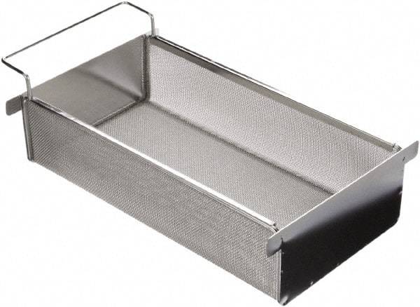 Marlin Steel Wire Products - 19.64" Deep, Rectangular Stainless Steel Mesh Basket - 8-1/4" Wide x 6" High - Best Tool & Supply