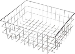 Marlin Steel Wire Products - 13" Deep, Rectangular Steel Wire Basket - 16" Wide x 6" High - Best Tool & Supply