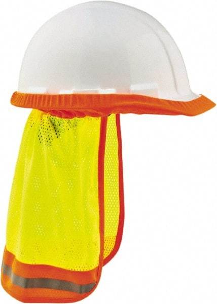 Ergodyne - Size 32", High Visibility Elastic Neck Protector - Lime Solid & Stripes Pattern, Polyester - Best Tool & Supply