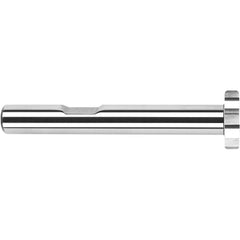 Harvey Tool - 1" Cut Diam, 1/16" Cut Width, 1/2" Shank, Straight-Tooth Woodruff Keyseat Cutter - Exact Industrial Supply