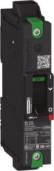 Square D - 20 Amp, 600Y/347 VAC, 2 Pole, Unit Mount B-Frame Circuit Breaker - Thermal-Magnetic Trip, 100 kA at 240 VAC, 65 kA at 480 VAC, 25 kA at 600Y/347 VAC Breaking Capacity, 14-3/0 AWG - Best Tool & Supply