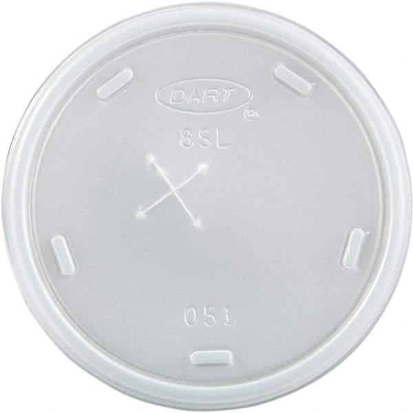 DART - Plastic Cold Cup Lids, Fits 8-9 oz Cups - Translucent - Best Tool & Supply