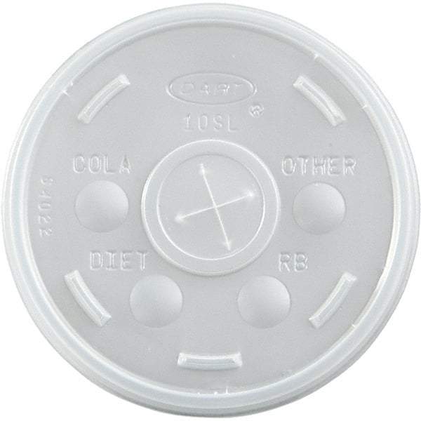 DART - Plastic Cold Cup Lids, 10 oz - Translucent - Best Tool & Supply