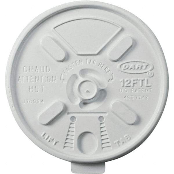 DART - Foam Lids for 10-14 oz Foam Cups - White - Best Tool & Supply