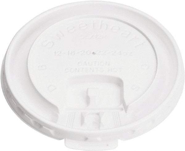 Solo - Cup Lids for 10 oz Cups - White - Best Tool & Supply