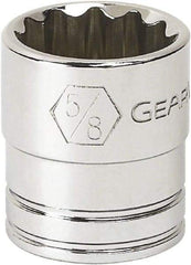 GearWrench - 15/16", 3/8" Drive, Standard Hand Socket - 12 Points, 1.161" OAL, Alloy Steel, Full Polish Finish - Best Tool & Supply