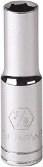 GearWrench - 3/8", 3/8" Drive, Deep Hand Socket - 6 Points, 2-1/2" OAL, Alloy Steel, Full Polish Finish - Best Tool & Supply