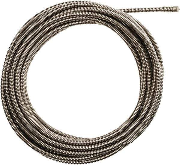 Milwaukee Tool - 3/8" x 25' Drain Cleaning Machine Cable - Inner Core, 1-1/4" to 2-1/2" Pipe, Use with Milwaukee M18 Drain Snakes - Best Tool & Supply