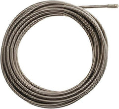 Milwaukee Tool - 3/8" x 25' Drain Cleaning Machine Cable - Inner Core, 1-1/4" to 2-1/2" Pipe, Use with Milwaukee M18 Drain Snakes - Best Tool & Supply