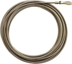 Milwaukee Tool - 5/16" x 25' Drain Cleaning Machine Cable - Inner Core Drophead, 1-1/4" to 2-1/2" Pipe, Use with Milwaukee M18 Drain Snakes - Best Tool & Supply