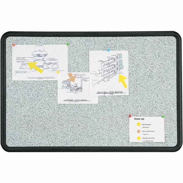 Quartet - 24" High x 36" Wide Fabric Bulletin - High-Density Foam, Includes Mounting Kit - Best Tool & Supply