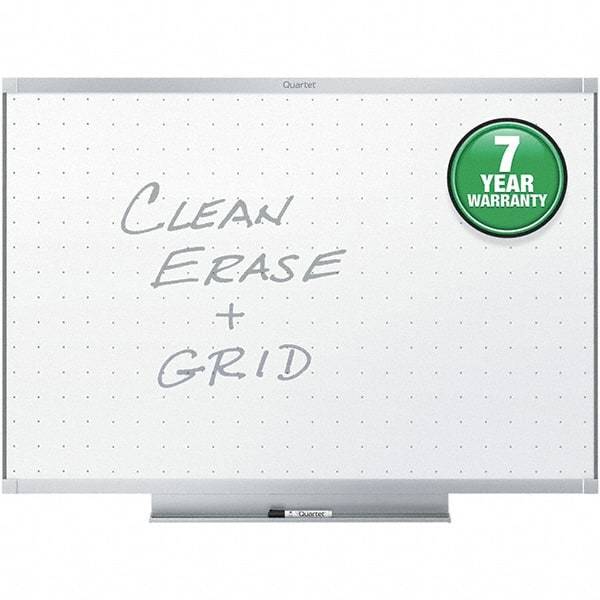 Quartet - 36" High x 48" Wide Dry Erase - Aluminum Frame, Includes Dry-Erase Marker & Mounting Kit - Best Tool & Supply