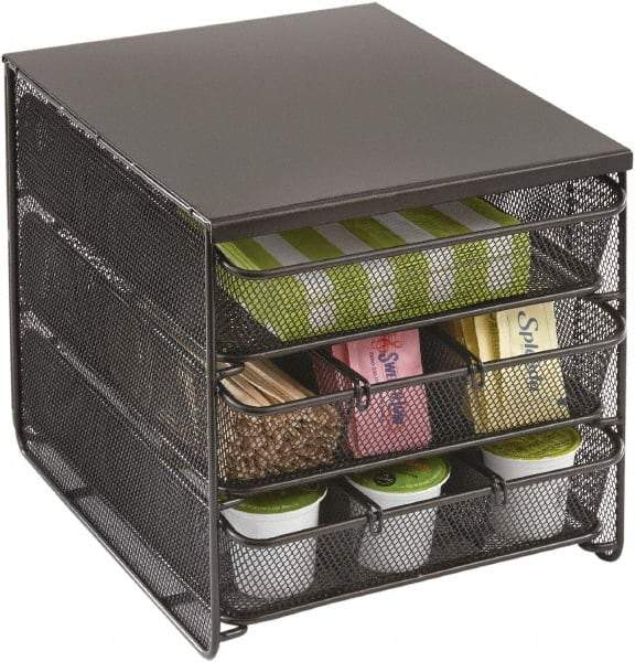 Safco - Coffee Pod Organizer - Hospitality Organizer, Black - Best Tool & Supply