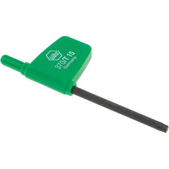 Wiha - T15 Torx Key - Flag-Style, 45mm Length Under Head, 3.1" OAL - Best Tool & Supply