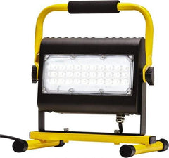 Probuilt Lighting - 120 Volt, 50 Watt, Electric, LED Portable Floor Work Light - 1,524mm Cord, 1 Head, 4,800 Lumens, Aluminum, 12" Long x 10" Wide x 9" High - Best Tool & Supply