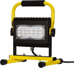 Probuilt Lighting - 120 Volt, 30 Watt, Electric, LED Portable Floor Work Light - 1,524mm Cord, 1 Head, 3,000 Lumens, Aluminum, 12" Long x 8-1/2" Wide x 8" High - Best Tool & Supply