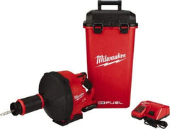 Milwaukee Tool - 18V Battery Battery Drain Cleaning Machine - For 3" Pipe, 35' Cable, 500 Max RPM - Best Tool & Supply