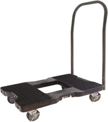 Snap-Loc - 1,500 Lb Capacity Steel Convertible Hand Truck - Polyethylene/Polypropylene Plastic Deck, 20-1/2" OAW, 32" Platform Length x 7" Platform Height, Polyurethane Casters - Best Tool & Supply