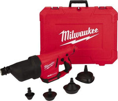 Milwaukee Tool - 12V Lithium-Ion Battery Battery Drain Cleaning Machine - For 1" to 4" Pipe - Best Tool & Supply