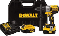 DeWALT - 20 Volt 1/2" Keyless Chuck Cordless Hammer Drill - 0 to 3,850 BPM, 0 to 2,000 RPM, Reversible - Best Tool & Supply