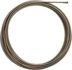 Milwaukee Tool - 3/8" x 50' Drain Cleaning Machine Cable - Inner Core, 1-1/4" to 2-1/2" Pipe, Use with Milwaukee Drain Cleaning Tools - Best Tool & Supply