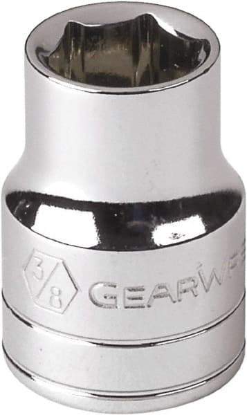 GearWrench - 1/4" Drive, Standard Hand Socket - 6 Points, Alloy Steel, Full Polish Finish - Best Tool & Supply