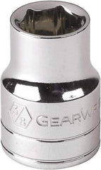 GearWrench - 5/16", 1/4" Drive, Standard Hand Socket - 6 Points, Alloy Steel, Full Polish Finish - Best Tool & Supply