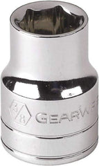 GearWrench - 7/32", 1/4" Drive, Standard Hand Socket - 6 Points, Alloy Steel, Full Polish Finish - Best Tool & Supply