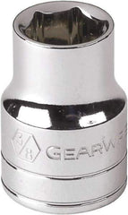 GearWrench - 3/16", 1/4" Drive, Standard Hand Socket - 6 Points, Alloy Steel, Full Polish Finish - Best Tool & Supply