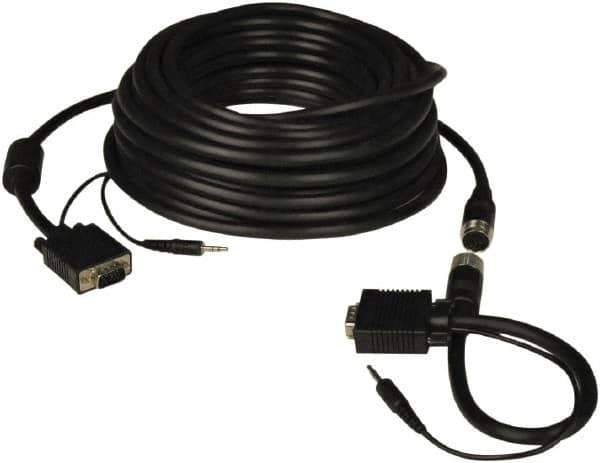 Tripp-Lite - 50' Long, VGA, HD15 Computer Cable - Black, Male x Male - Best Tool & Supply