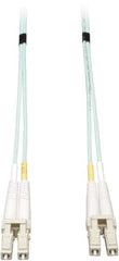 Tripp-Lite - 65' Long, LC/LC Head, Multimode Fiber Optic Cable - Aqua, Use with LAN - Best Tool & Supply