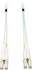 Tripp-Lite - 82' Long, LC/LC Head, Multimode Fiber Optic Cable - Aqua, Use with LAN - Best Tool & Supply