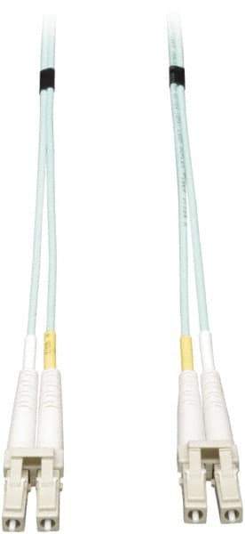 Tripp-Lite - 6' Long, LC/LC Head, Multimode Fiber Optic Cable - Aqua, Use with LAN - Best Tool & Supply