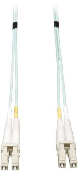 Tripp-Lite - 3' Long, LC/LC Head, Multimode Fiber Optic Cable - Aqua, Use with LAN - Best Tool & Supply